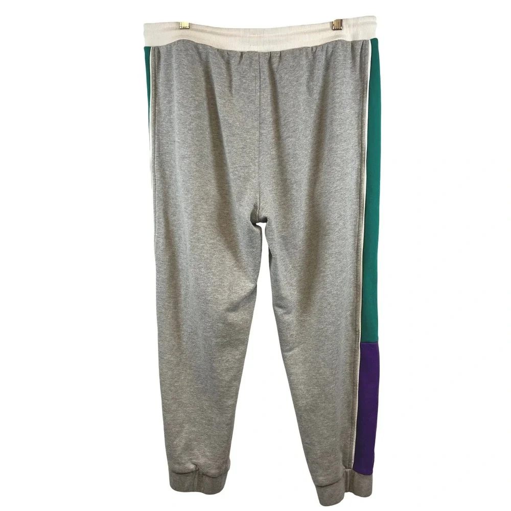 WESC Mens Medium Joggers, Track Pants‎ Green Purple Side Stripe Y2K Retro 90s